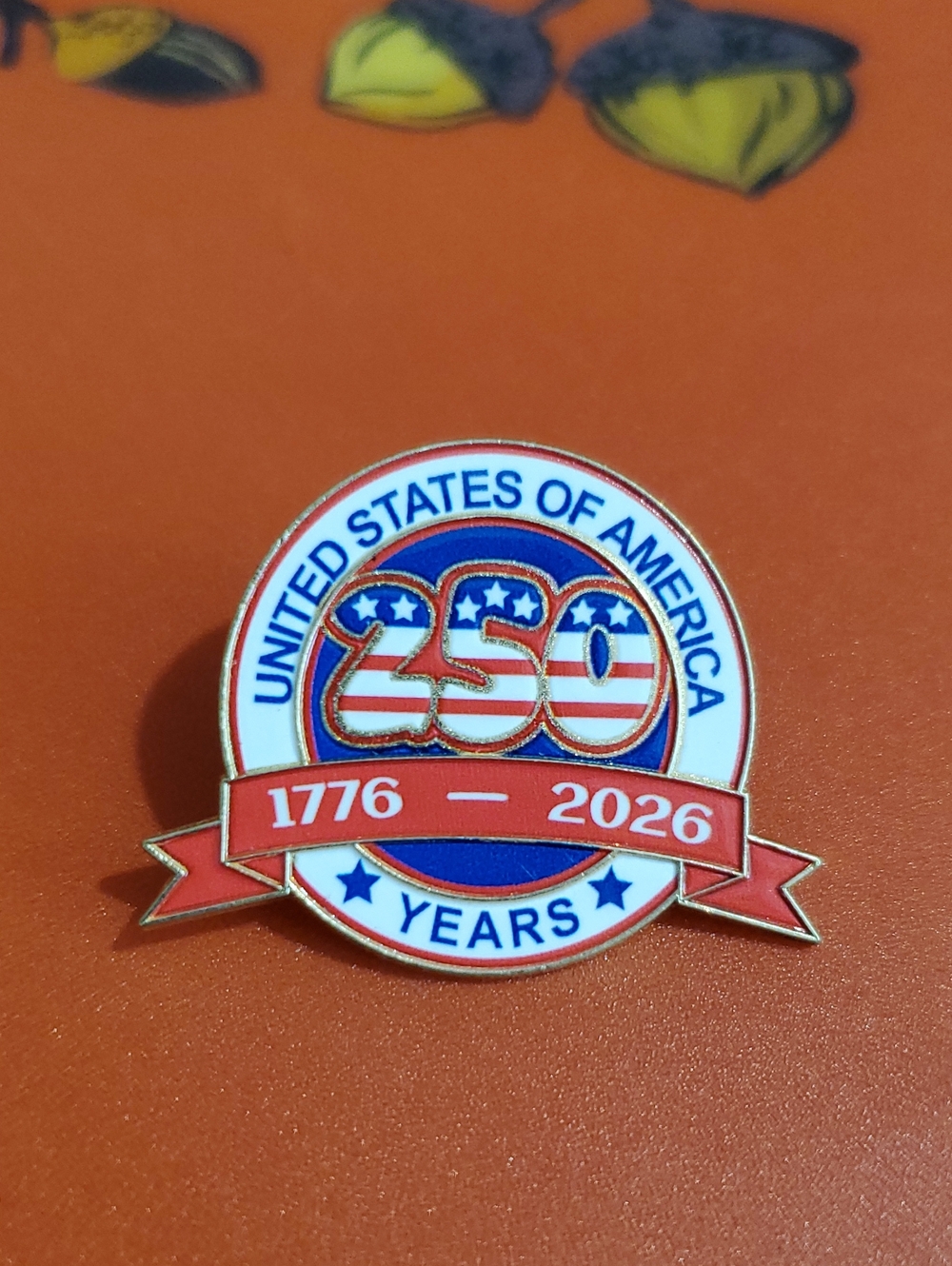 United States 250th Anniversary Enamel Pin - 1776-2026